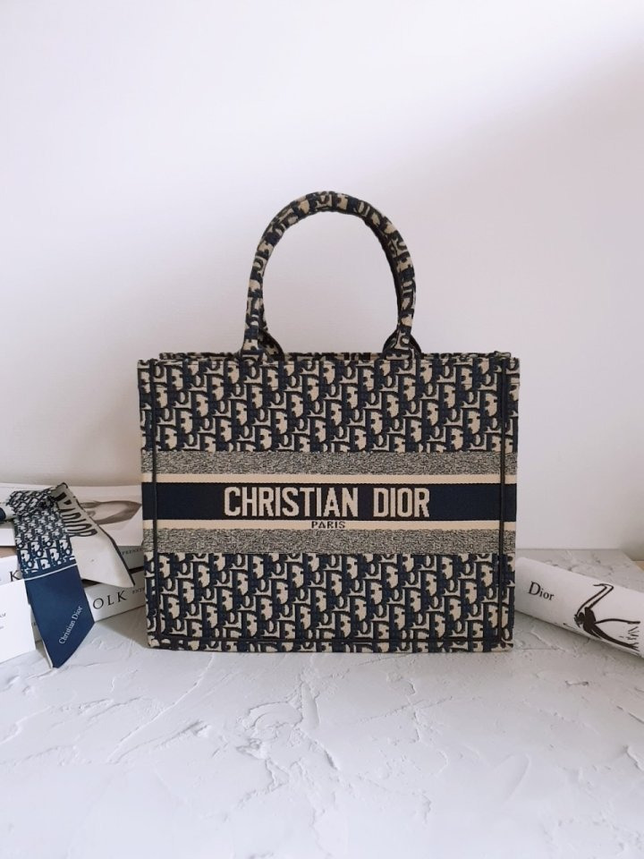 DO 디올 오블리크 + 쁘띠스카프 북토트 백 미디움 2 