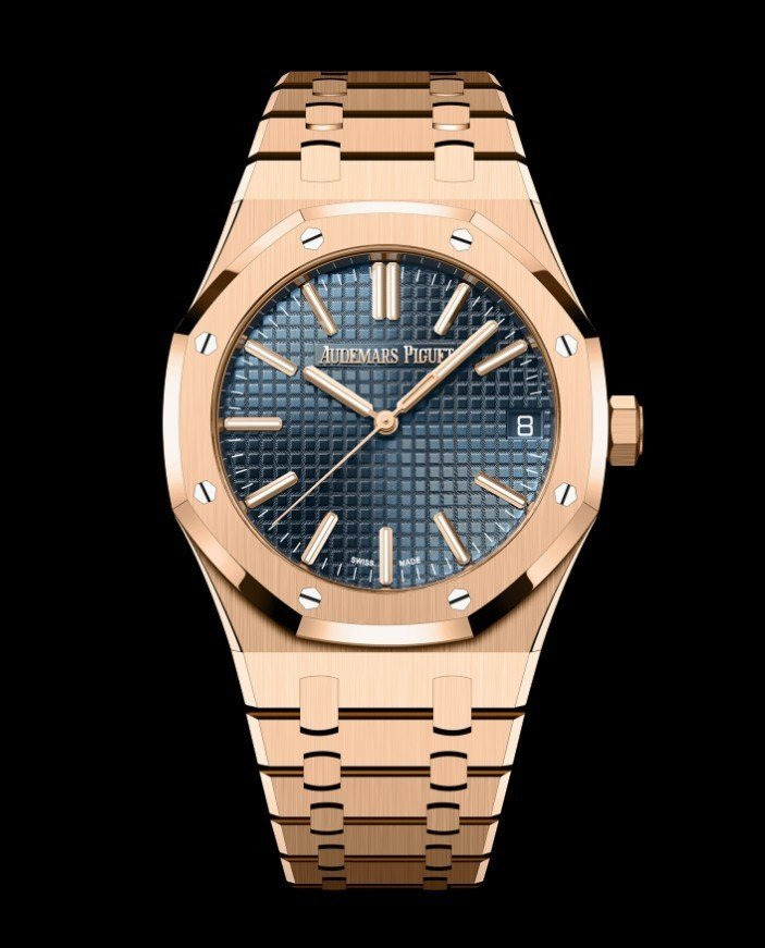 AP 오데마피게 로얄오크 블루다이얼 핑크골드 금통15510 OR 
