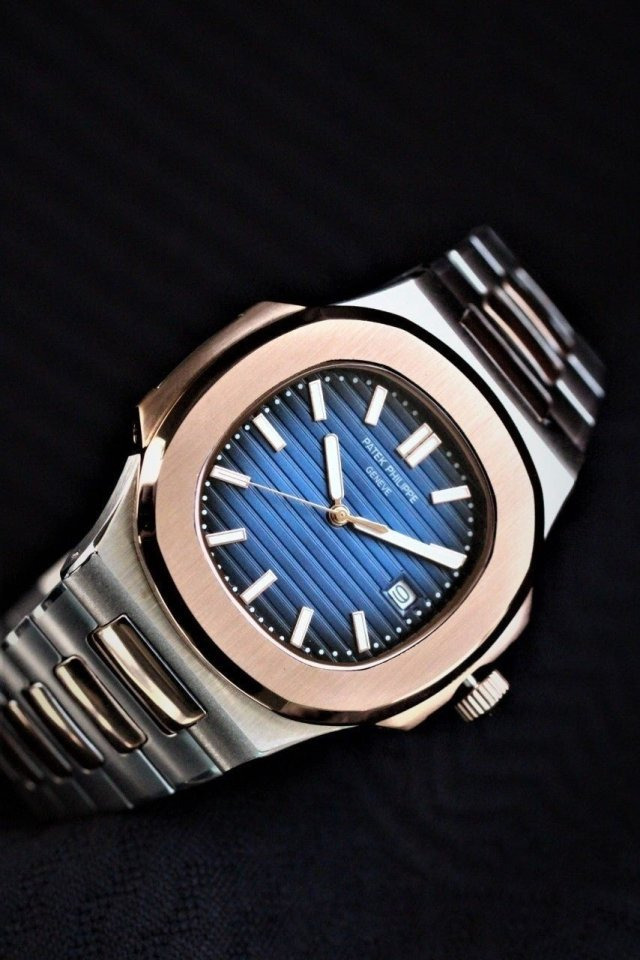 PK 파텍필립 노틸러스 로즈골드 콤비 
