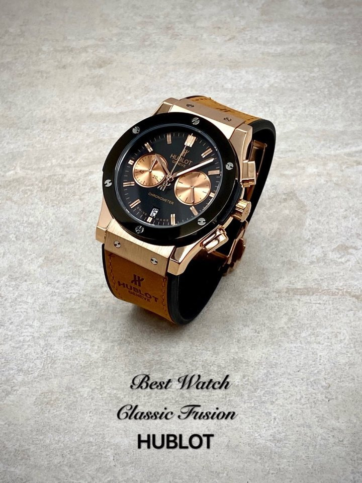 HB 위블로 클래식 퓨전 블랙다이얼 콤비 