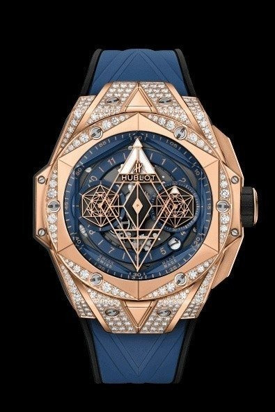 HB 위블로 상블루2 킹골드 블루 다이아 