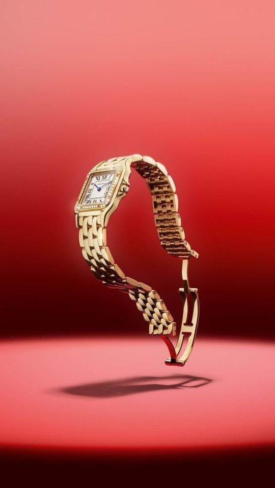 CT 까르띠에 팬더 드 워치 골드 다이아 