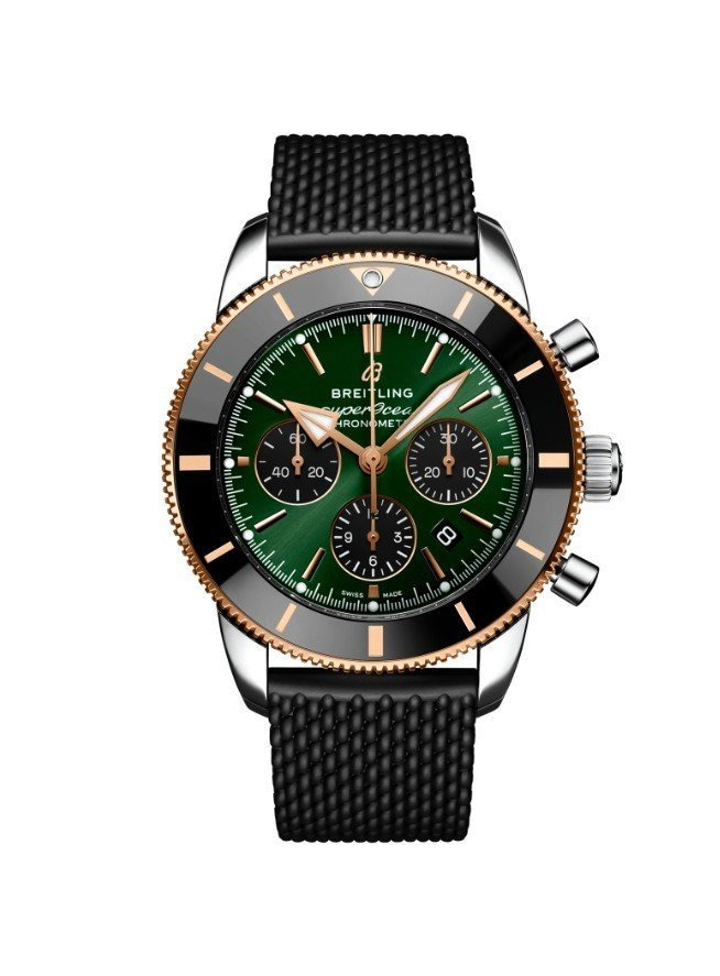 BR 브라이틀링 슈퍼오션 헤리티지 그린콤비  