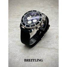 BR 브라이틀링 슈퍼오션 크로노그래프 블랙화이트 콤비다이얼  