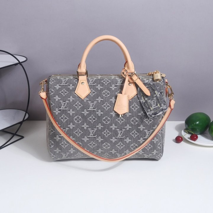 LV 루이비통 스피디 데님 그레이 