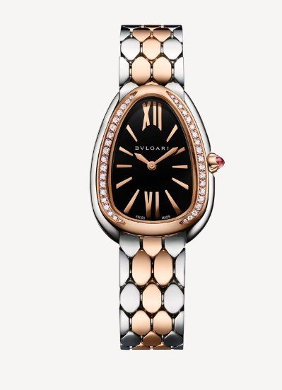 VG 불가리 세르펜티 세두토리 워치 블랙다이얼 콤비 다이아 