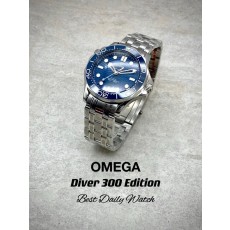 OM 오메가 씨마스터 다이버 300M 블루다이얼 