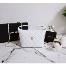CN 샤넬 [ 고급 ] 25 크루즈 캐비어 스몰 체인 호보백 화이트 1 