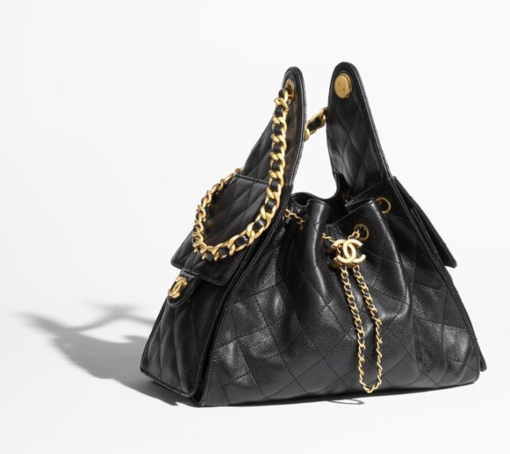 CN 샤넬 25백 뉴 호보백 스몰 시즌백 블랙 캐비어 ✴ 