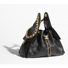 CN 샤넬 25백 뉴 호보백 스몰 시즌백 블랙 캐비어 ✴ 