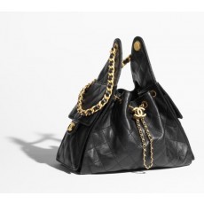 CN 샤넬 25백 뉴 호보백 스몰 시즌백 블랙 캐비어 ✴ 