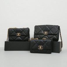CN 샤넬 골드램스킨 19플랩백 & 제니 핸드백