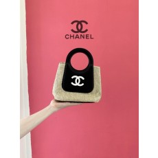 CN 샤넬 샨엘 라피아 쁘띠 핸들백 