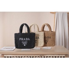 PD 프라다 라피아 토트백