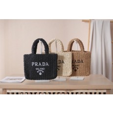 PD 프라다 라피아 토트백
