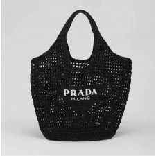 PD 프라다 라피아 그물백 네트백 라지 토트백