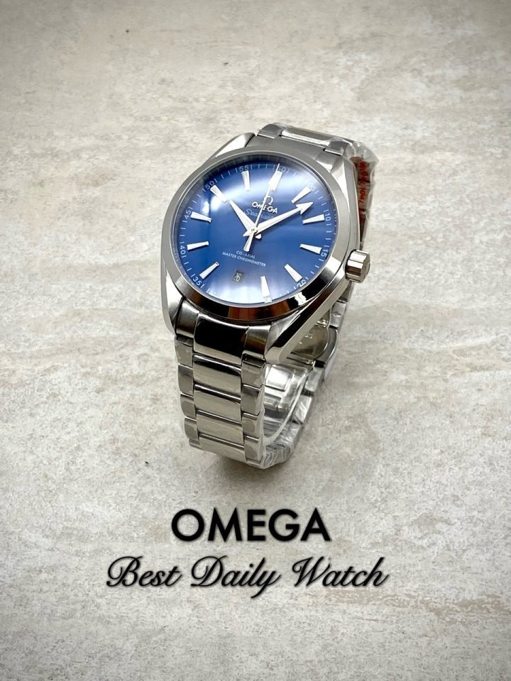OM 오메가 아쿠아테라 블루다이얼 