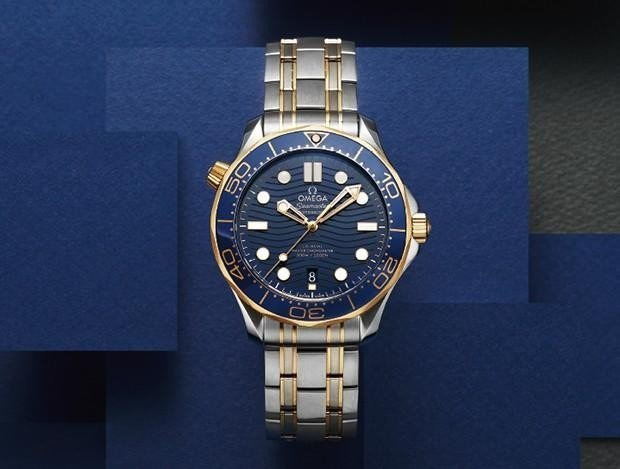 OM 오메가 씨마스터 다이버300M 코엑시얼 블루콤비다이얼 