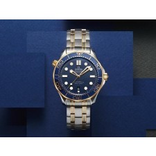 OM 오메가 씨마스터 다이버300M 코엑시얼 블루콤비다이얼 