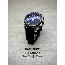 TH 태그호이어 뉴포뮬러 1 크로노그래프 터프베젤 블랙다이얼 