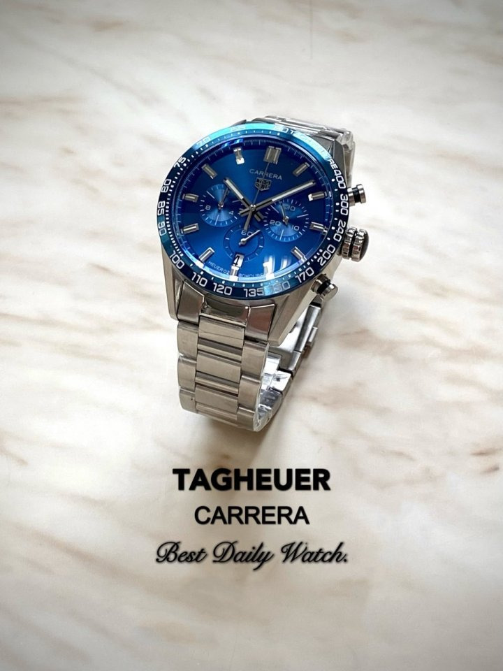 TH 태그호이어 까레라 블랙다이얼  