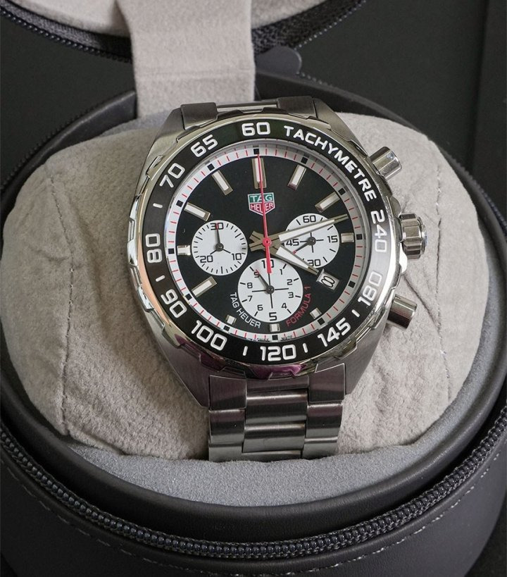TH 태그호이어 포뮬러 1 크로노그래프 쿼츠 크로노 역팬더 