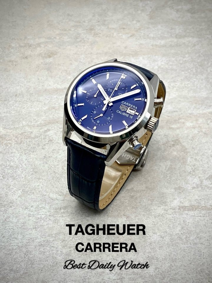 TH 태그호이어 까레라 크로노그래프 블루 다이얼 