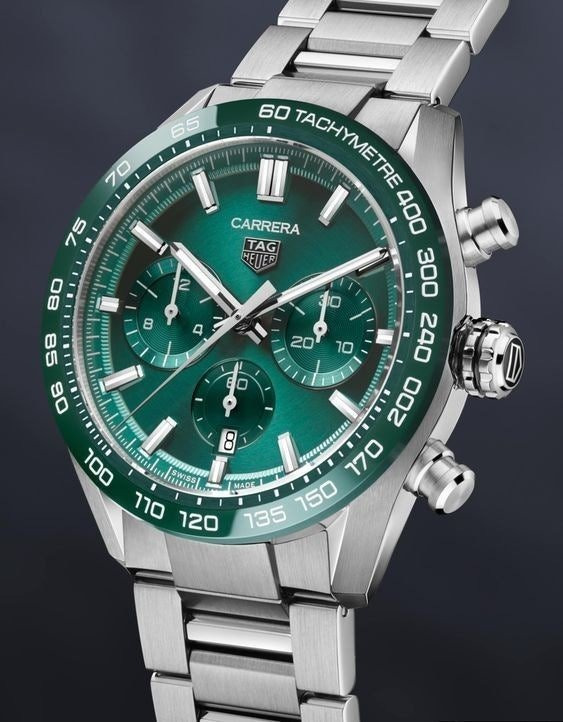 TH 태그호이어 까레라 칼리브 02 스포츠 그린다이얼 