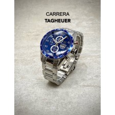 TH 태그호이어 까레라 데이데이트 크로노그래프 블루다이얼 