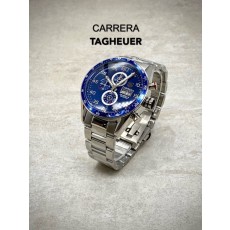 TH 태그호이어 까레라 데이데이트 크로노그래프 블루다이얼 