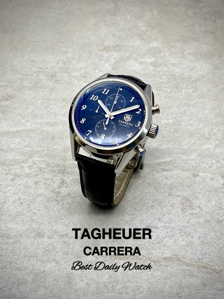 TH 태그호이어 까레라 헤리티지 블루헨즈 블랙다이얼 