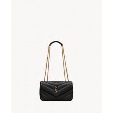 YS 생로랑 [최상급] 램스킨 루루 토이백 스몰 (블랙黑金) 801437  