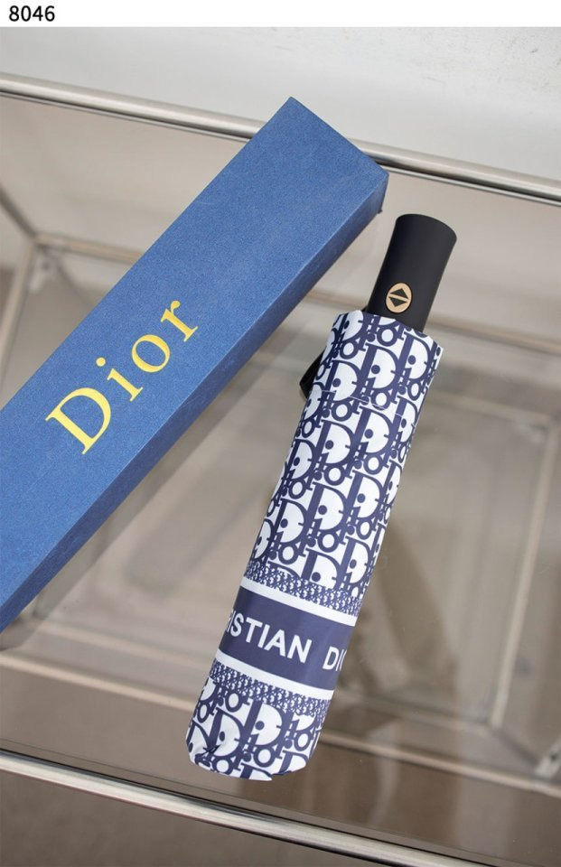 DO 디올 오블리크 패턴 3단 자동 우산 8046 