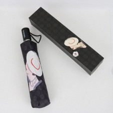 CN 샤넬 C002  로고 3단 자동우산 & 양산 겸용