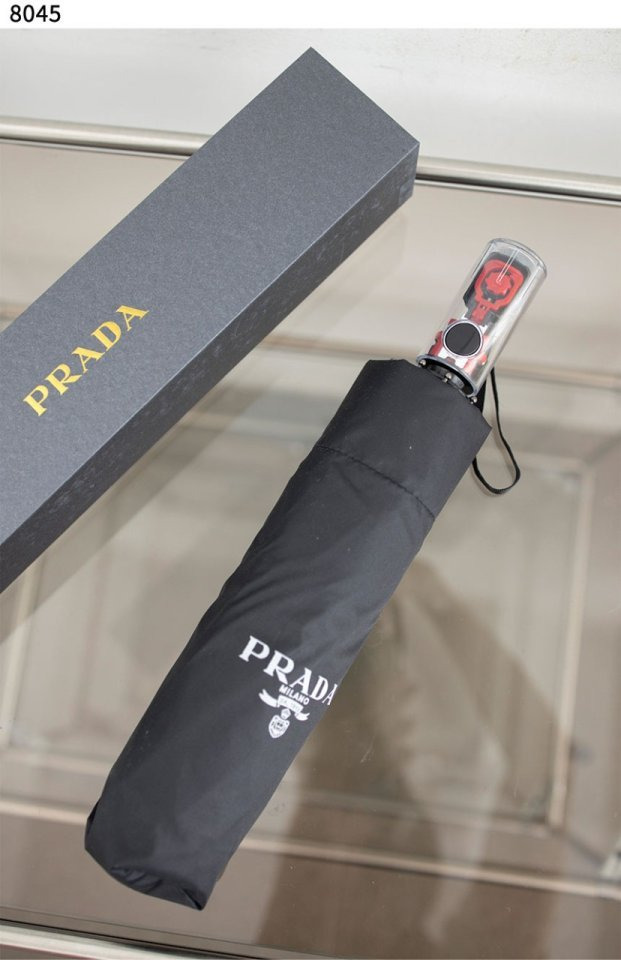 PD 프라다 로고 3단 자동 우산 8045 