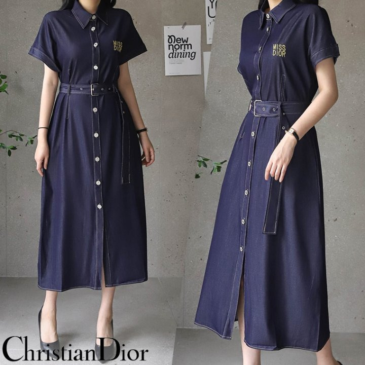 DO 디올 데님 원피스(벨트포함)