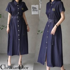 DO 디올 데님 원피스(벨트포함)