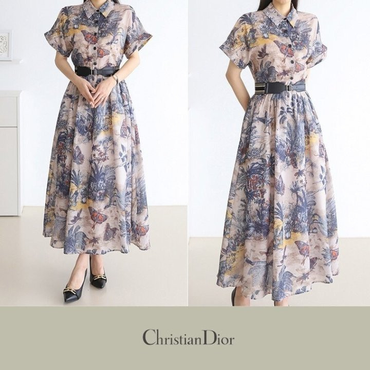 DO 디올 롱 원피스(벨트포함) 