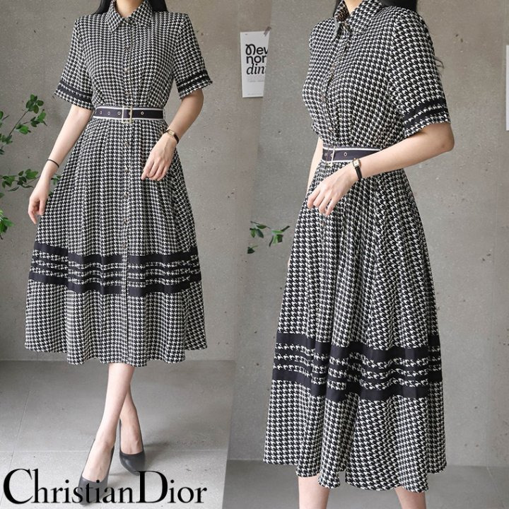 DO 디올 나비 원피스(벨트포함) 