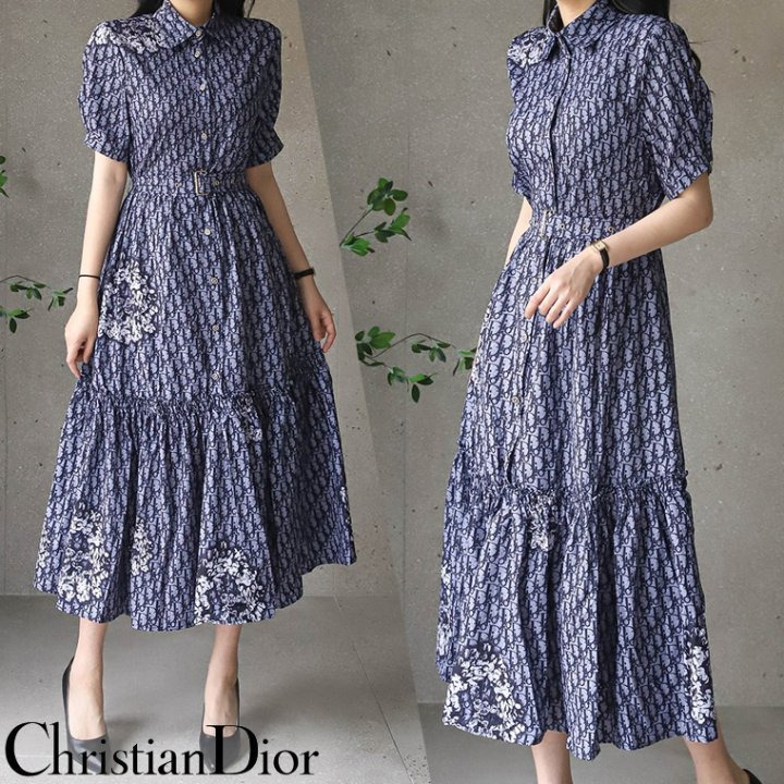 DO 디올 프릴 원피스(벨트포함) 