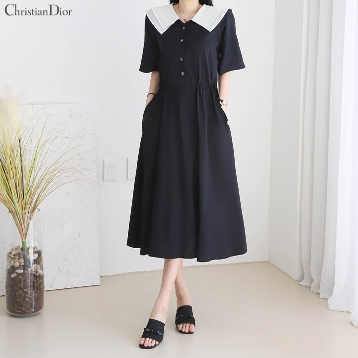 DO 디올 이중카라 원피스 