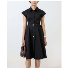 DO 디올 벨티드 로고 카라 원피스  