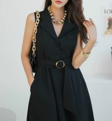 DO 디올 민소매 쉬폰 원피스(5119) 