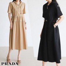 PD 프라다 지퍼후드 원피스 