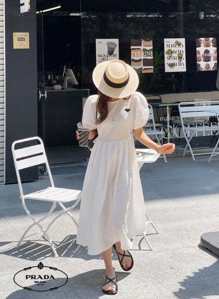 PD 프라다 스트링 디프 원피스 