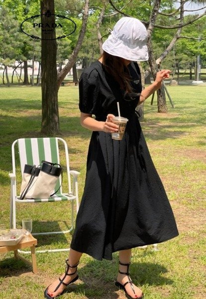 PD 프라다 스트링 디프 원피스 