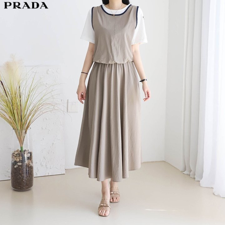PD 프라다 브이이중 원피스 
