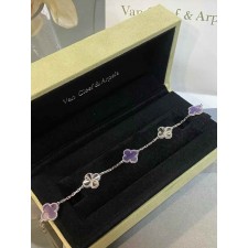 VC 반클리프 알함브라 5모티브 팔찌 (바이올렛) 