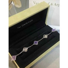 VC 반클리프 알함브라 5모티브 팔찌 (바이올렛) 