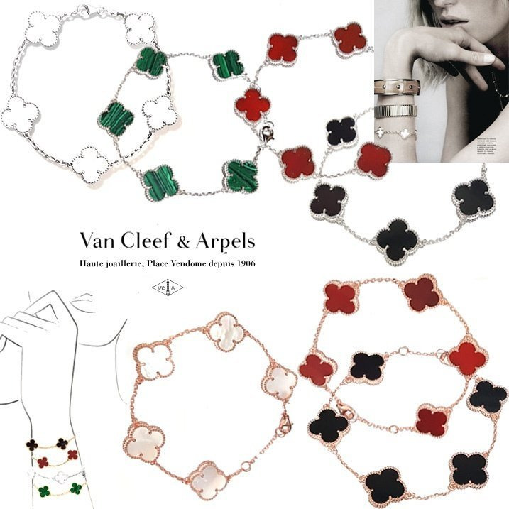 VC 반클리프 꽃잎 여럿 팔찌 